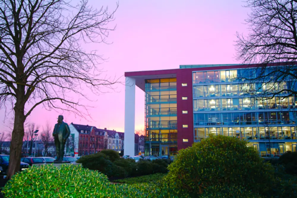 Fritz Henkel square at Henkel’s headquarters in Duesseldorf